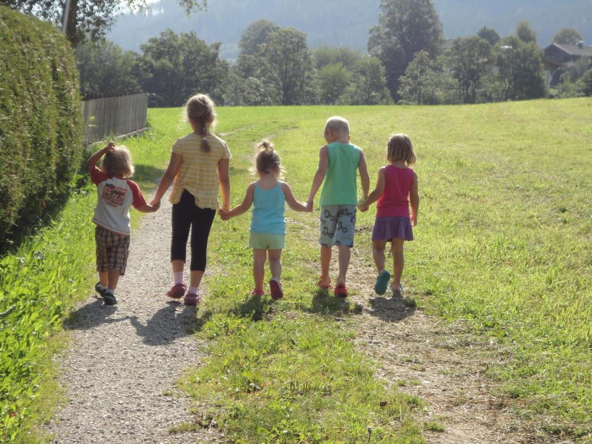 Ferienwohnung Schwarzbach Leogang Buitenkant foto