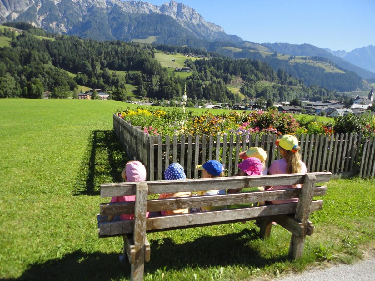 Ferienwohnung Schwarzbach Leogang Buitenkant foto